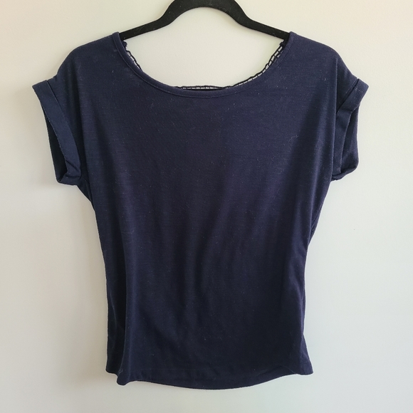 ✨️5 for $25✨️ Xs Kismet Navy Blue Top - Picture 3 of 3